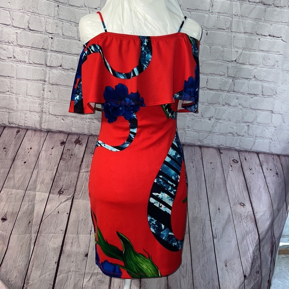 Sexy date night girls night dress bodycon plunging neckline S - Picture 2 of 3